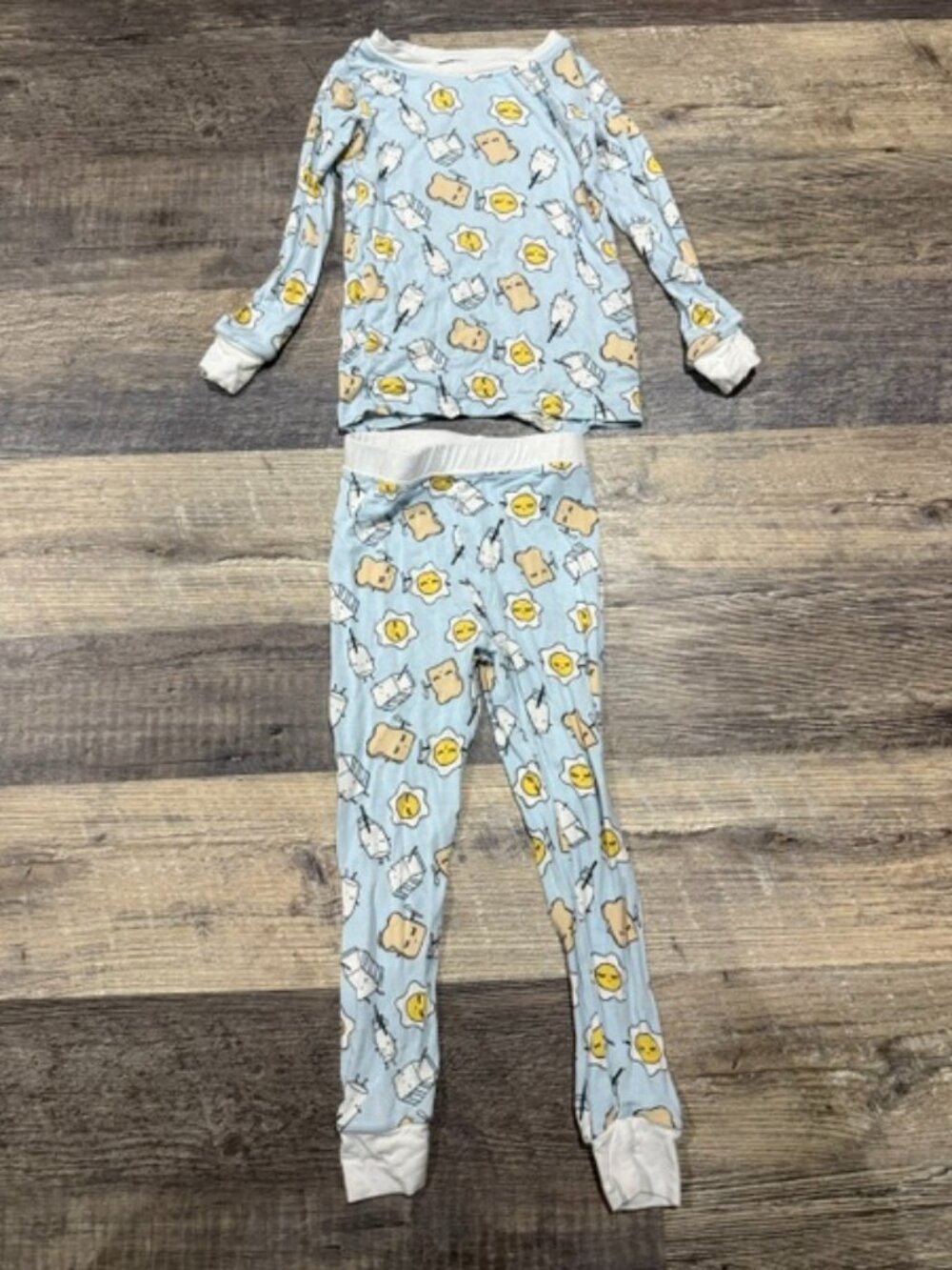 Little Sleepies Two-Piece Pajama Set Size 2T Breakfast Print